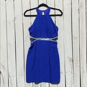 Blue Jeweled Cocktail Dress